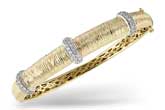 H009-46608: BANGLE BRACELET .64 TW
