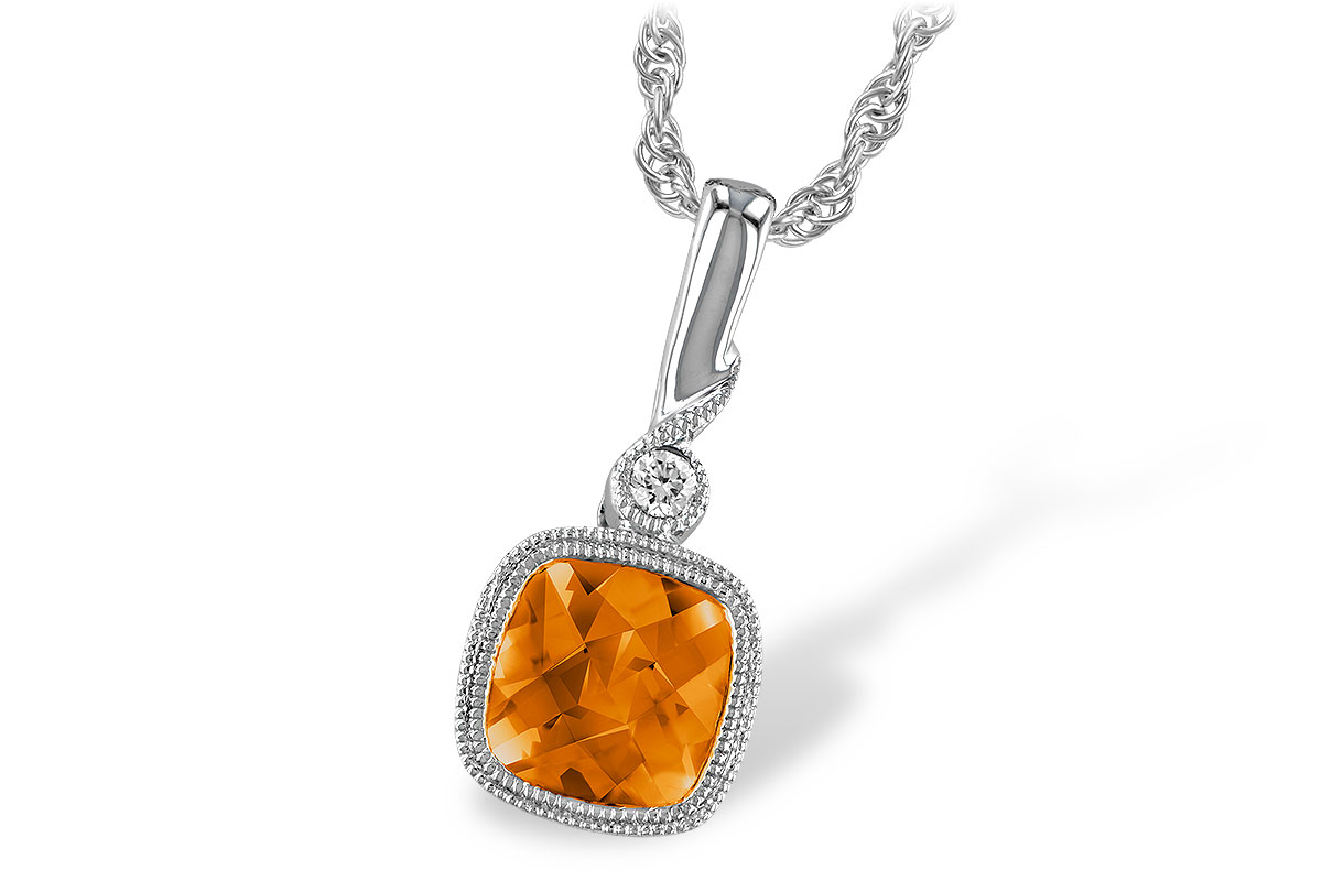 H193-16608: NECK .68 CITRINE .70 TGW