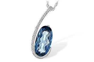 H198-55726: NECK 4.48 LONDON BLUE TOPAZ 4.60 TGW