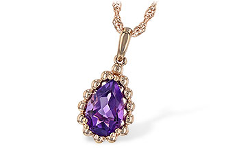 H198-58435: NECKLACE 1.06 CT AMETHYST