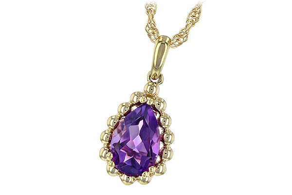 H198-58435: NECKLACE 1.06 CT AMETHYST