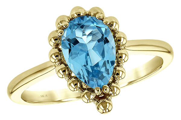 H198-58444: LDS RG BLUE TOPAZ 1.55 CT