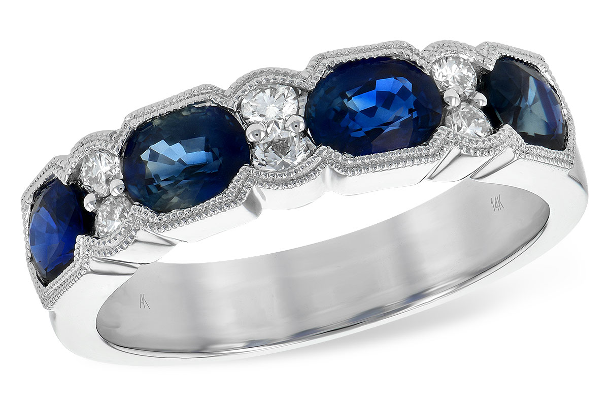 H198-62990: LDS WED RG 1.72 SAPPHIRE 1.90 TGW (5x4MM SAPP)