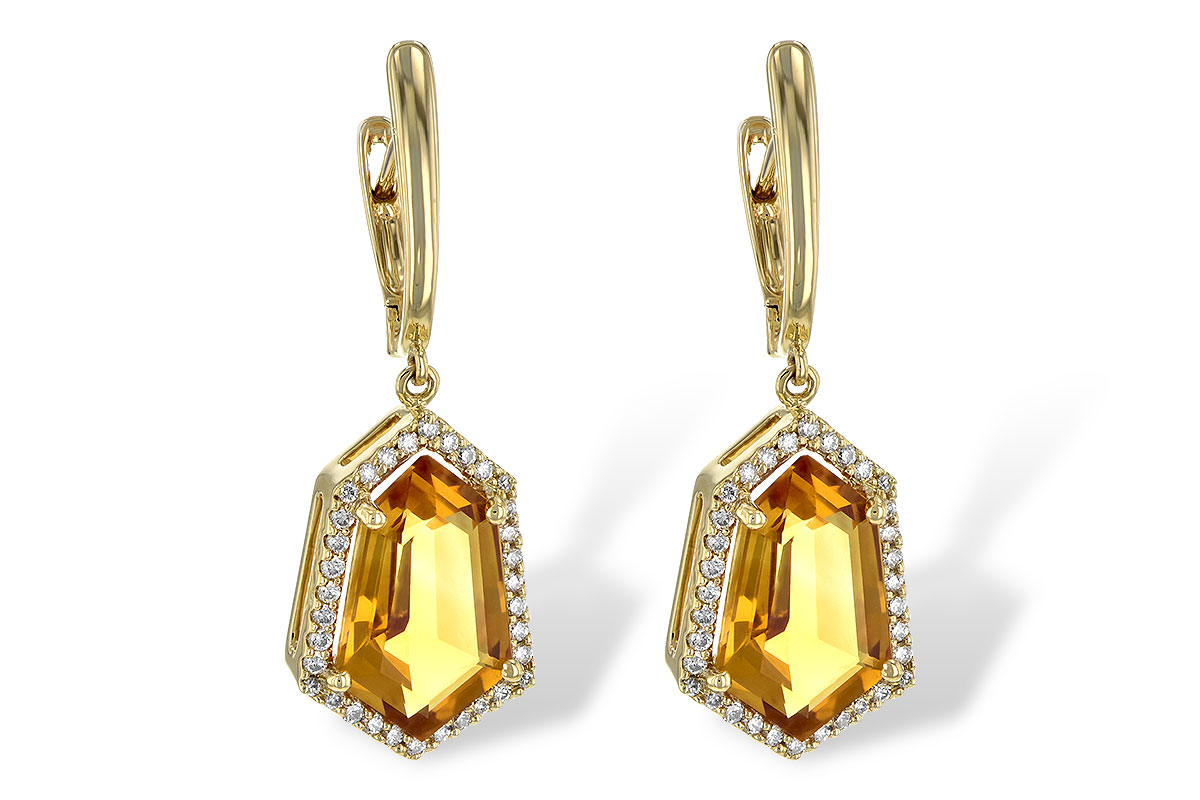 H199-46590: EARR 3.80 TW CITRINE 4.05 TGW