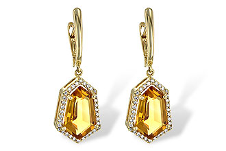 H199-46590: EARR 3.80 TW CITRINE 4.05 TGW