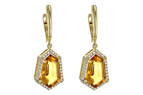 H199-46590: EARR 3.80 TW CITRINE 4.05 TGW