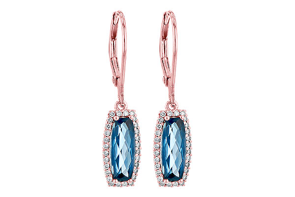 H199-51126: EARR 2.10 LONDON BLUE TOPAZ 2.28 TGW