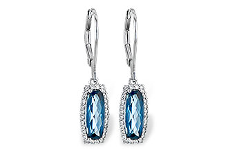 H199-51126: EARR 2.10 LONDON BLUE TOPAZ 2.28 TGW