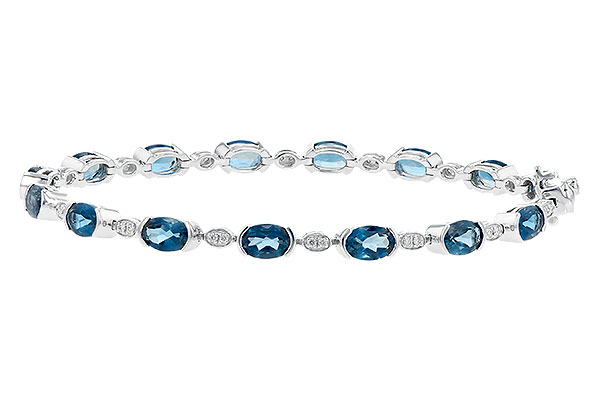 H199-51181: BRACELET 7.20 LONDON BLUE TOPAZ 7.36 TGW