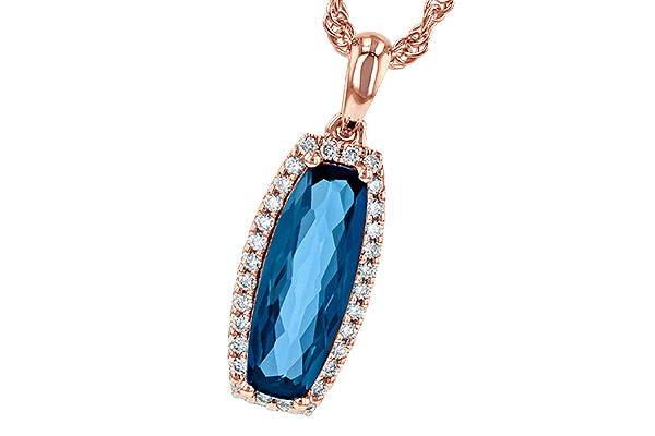 H199-52917: NECK 1.58 LONDON BLUE TOPAZ 1.70 TGW