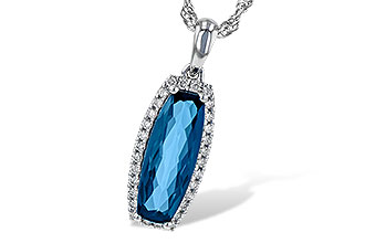 H199-52917: NECK 1.58 LONDON BLUE TOPAZ 1.70 TGW