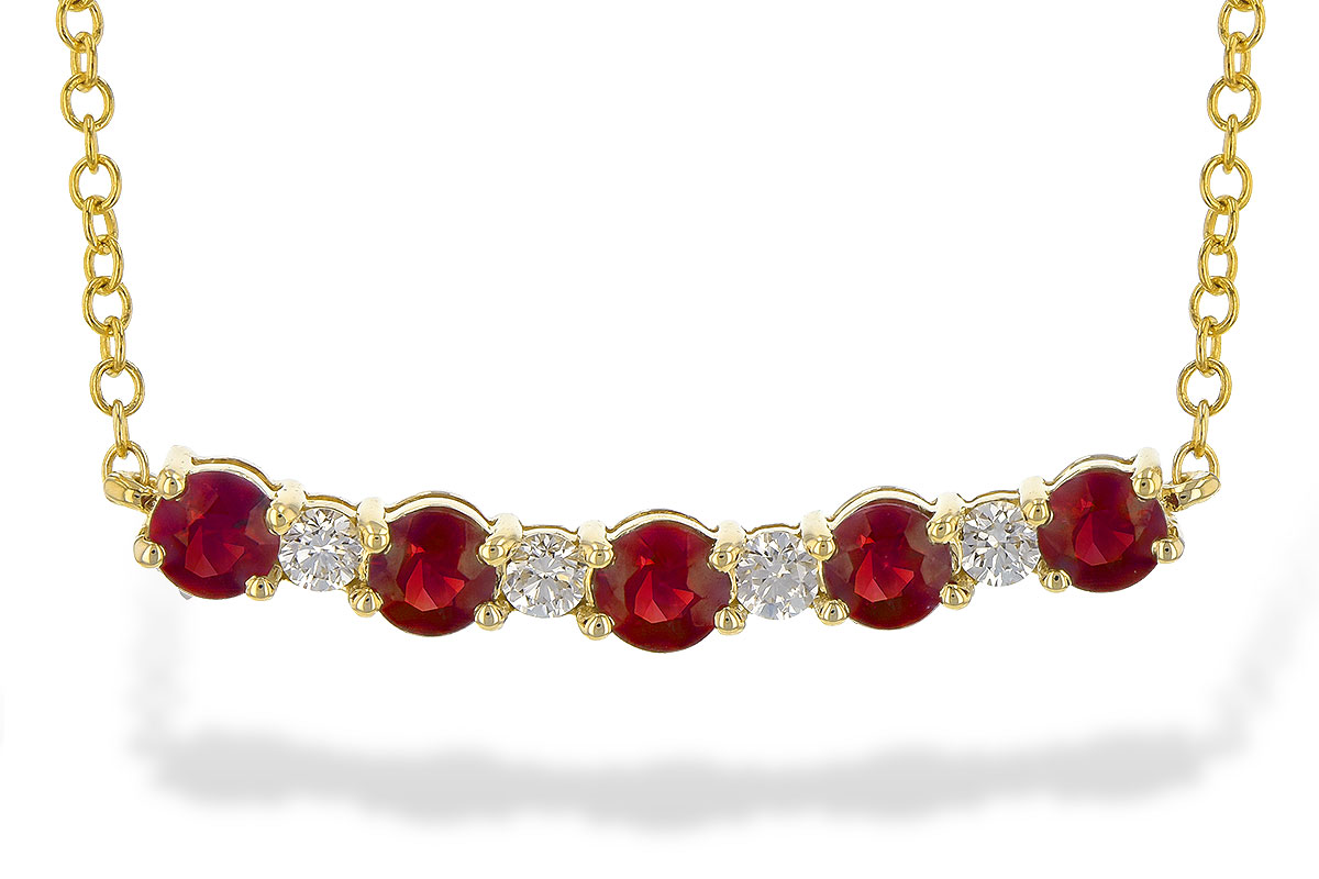 H199-53826: NECK .58 TW RUBY .70 TGW