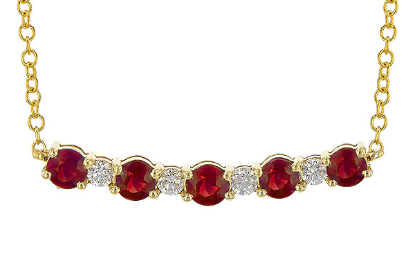 H199-53826: NECK .58 TW RUBY .70 TGW