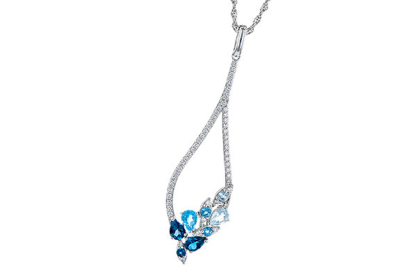 H282-22044: NECK .82 BLUE TOPAZ 1.05 TGW