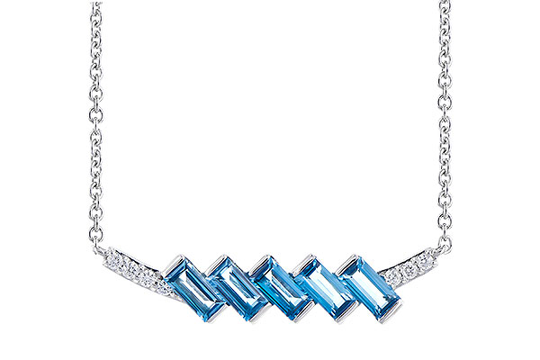 H282-25708: NECK .75 LONDON BLUE TOPAZ .80 TGW