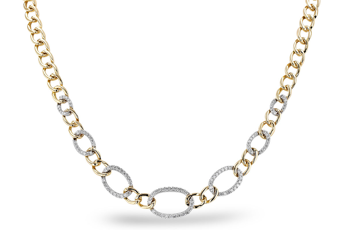 H283-10253: NECKLACE 1.15 TW (17")