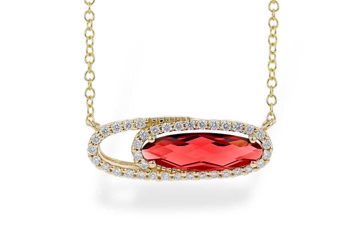 H283-11126: NECK 1.16 GARNET 1.30 TGW