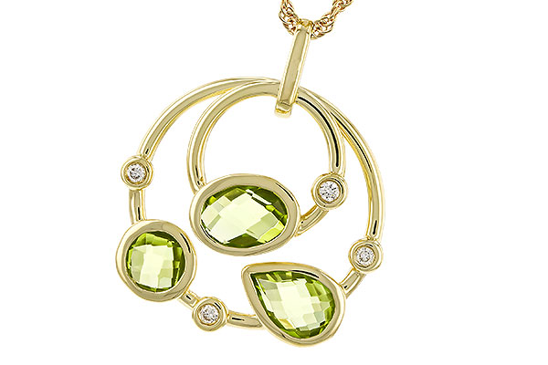 H284-00199: NECKLACE 2.20 PERIDOT 2.26 TGW