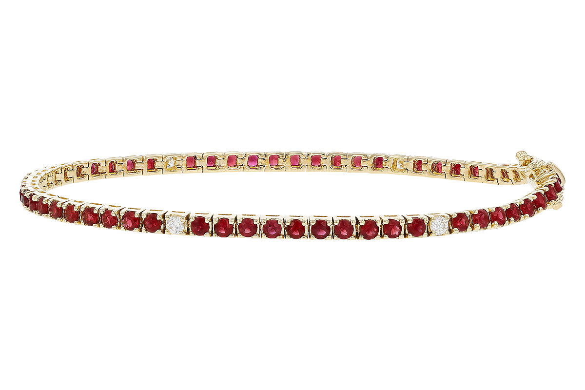 H284-01181: BRACELET 3.04 RUBY 3.29 TGW (7")