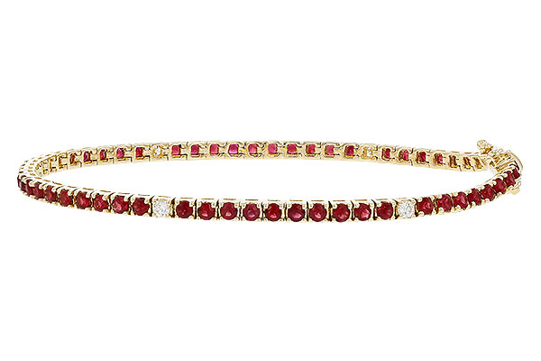 H284-01181: BRACELET 3.04 RUBY 3.29 TGW (7")