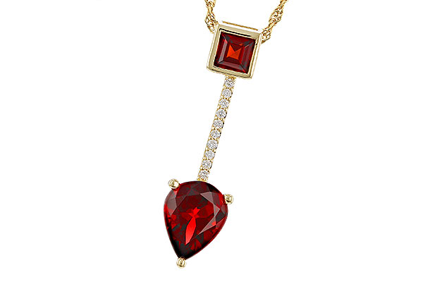 H284-02017: NECKLACE 2.15 GARNET 2.20 TGW