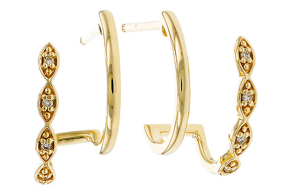 H284-03835: EARRINGS .03 TW