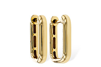 H284-06635: GOLD EARRINGS (15MM)