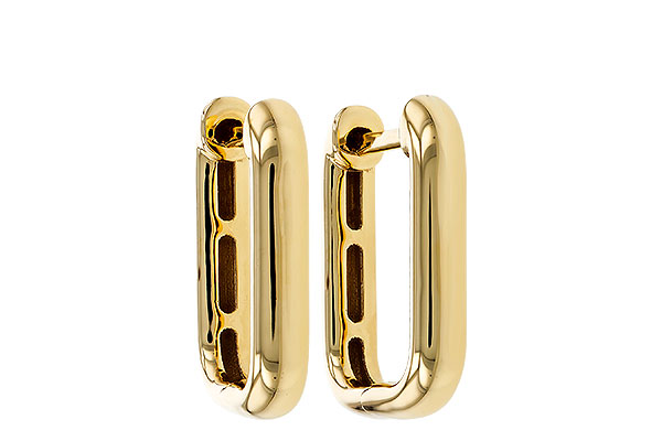 H284-06635: GOLD EARRINGS (15MM)