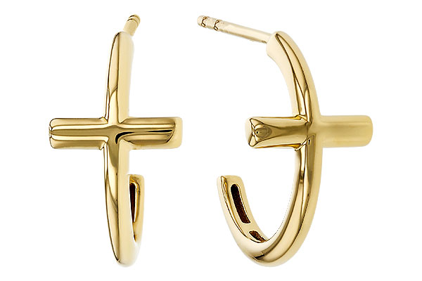 H284-07472: GOLD EARRINGS (14MM)