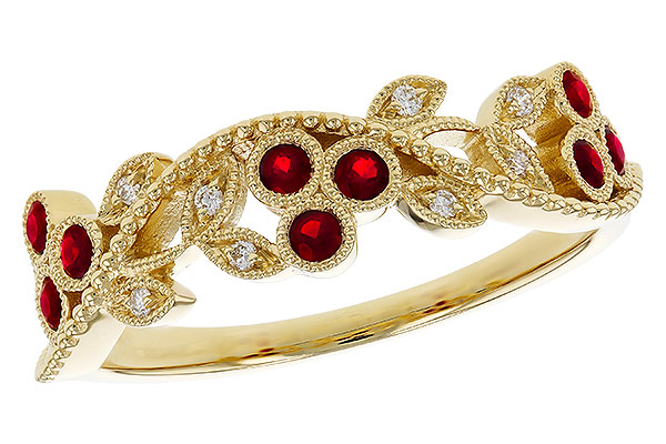 H284-08372: LDS DIA RG .22 RUBY TW .28 TGW