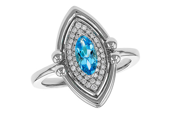 H284-08390: LDS RG .54 BLUE TOPAZ .70 TGW (8x4MM BT)