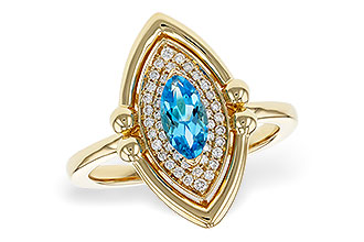 H284-08390: LDS RG .54 BLUE TOPAZ .70 TGW (8x4MM BT)