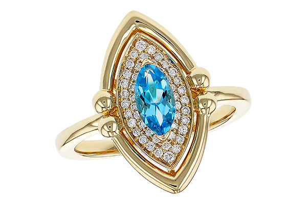 H284-08390: LDS RG .54 BLUE TOPAZ .70 TGW (8x4MM BT)
