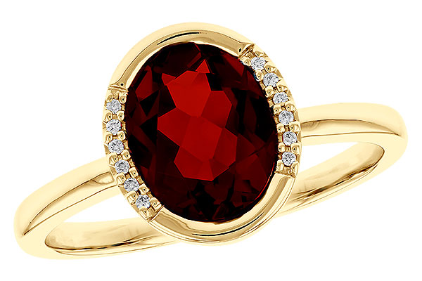 H284-92053: LDS RG 2.02 TW GARNET 2.05 TGW (9x7 GAR)