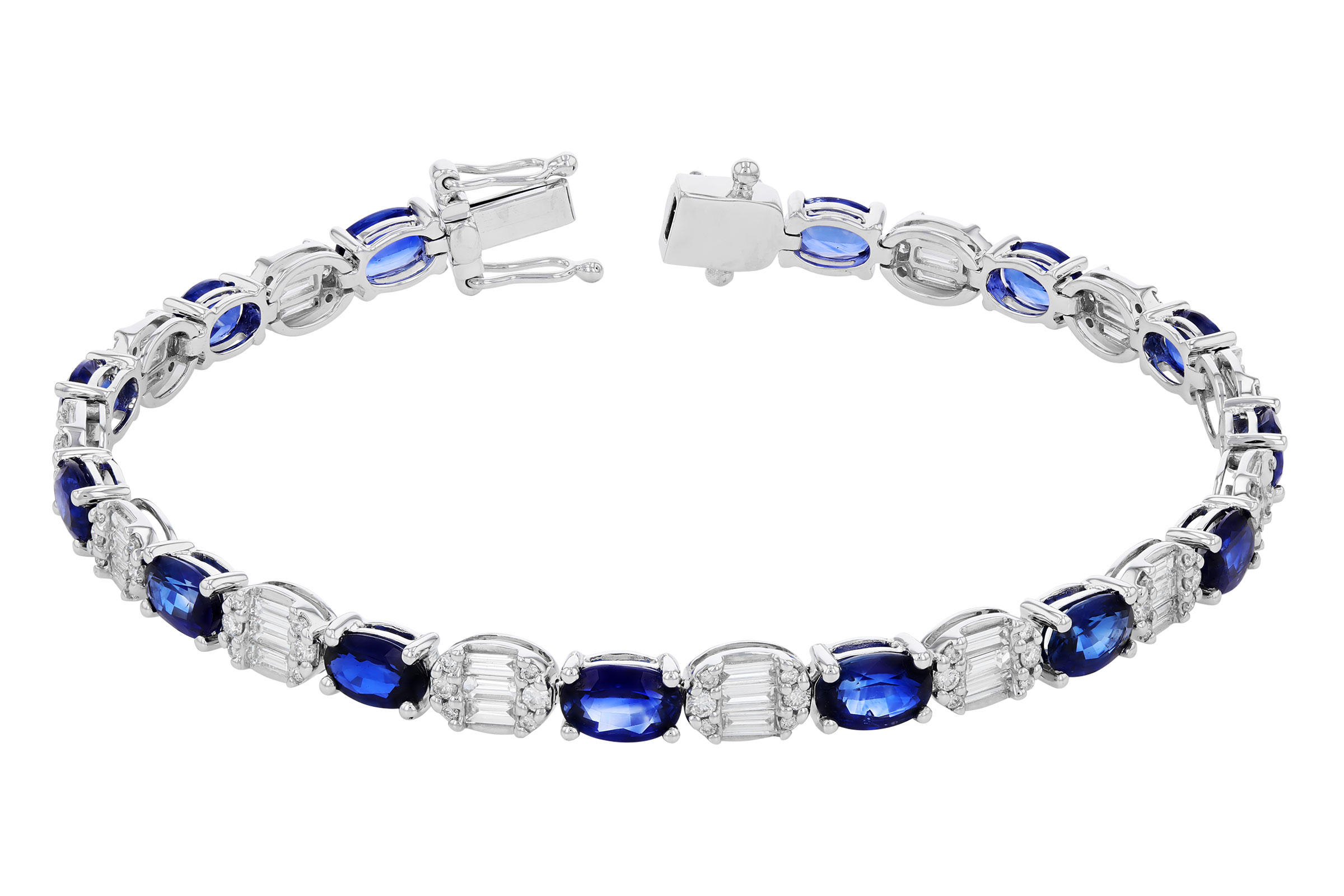 H284-92090: BRACELET 7.28 TW SAPPHIRE 8.98 TGW (7")