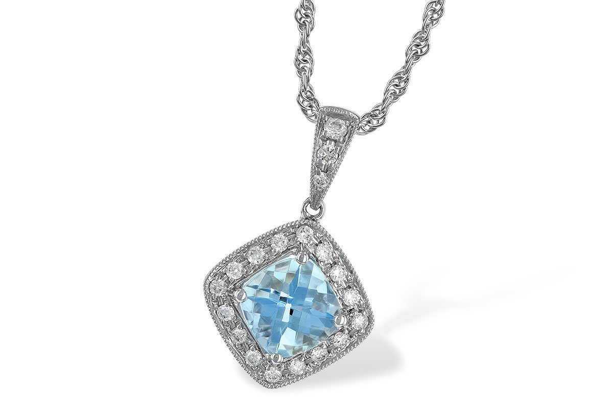 K015-82035: NECKLACE .80 AQUA .93 TGW