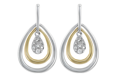 K193-12999: EARRINGS .06 TW