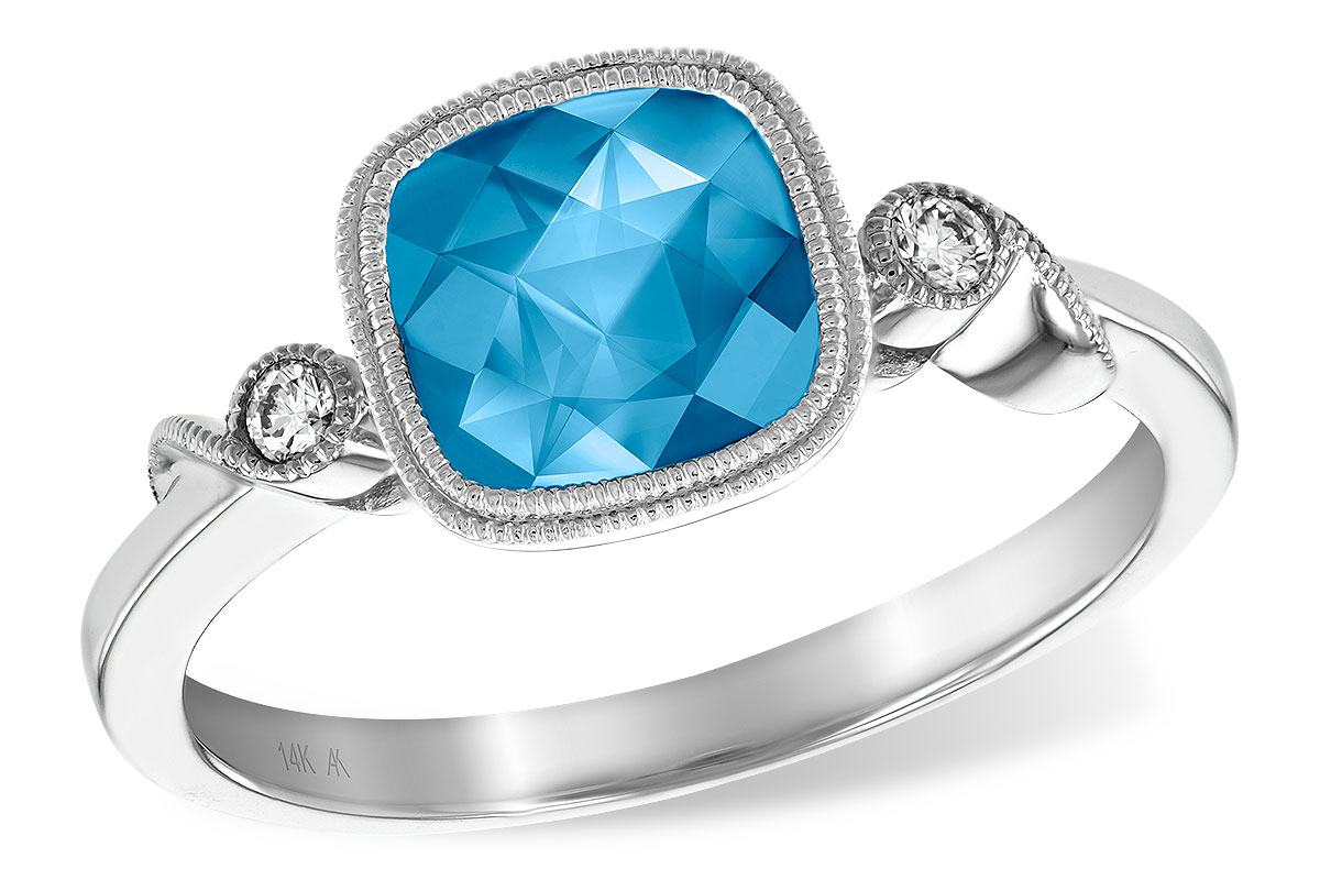 K195-88408: LDS RG 1.66 BLUE TOPAZ 1.71 TGW