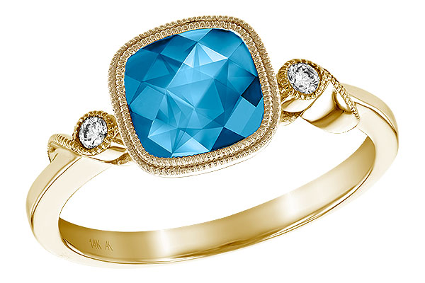 K195-88408: LDS RG 1.66 BLUE TOPAZ 1.71 TGW