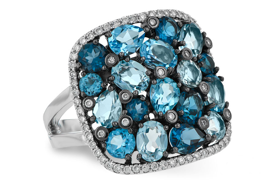 K196-77490: LDS RG 3.67 BLUE TOPAZ 3.94 TGW