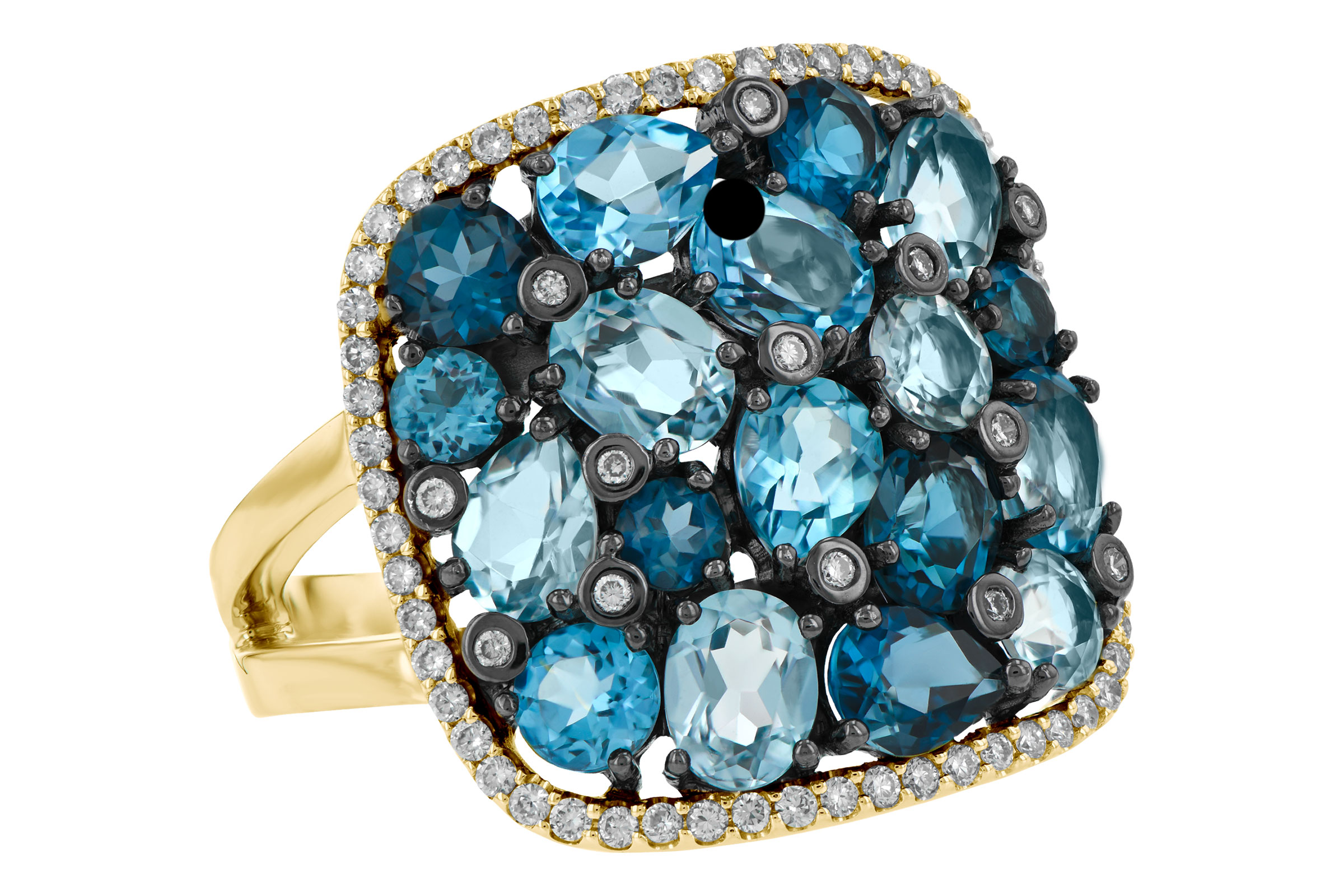 K196-77490: LDS RG 3.67 BLUE TOPAZ 3.94 TGW