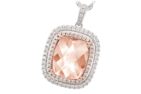 K197-67499: NECK 4.20 MORGANITE 4.66 TGW