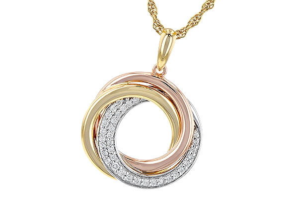 K199-52062: NECKLACE .15 TW