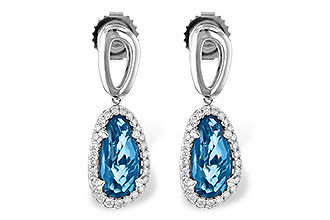 K199-52926: EARR 4.05 LONDON BLUE TOPAZ 4.36 TGW