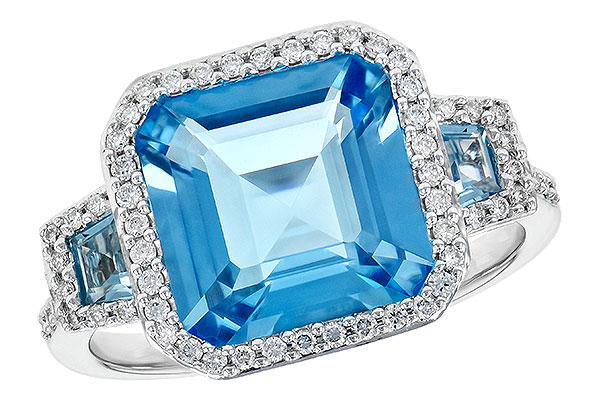 K199-52962: LDS RG 4.40 TW BLUE TOPAZ 4.60 TGW