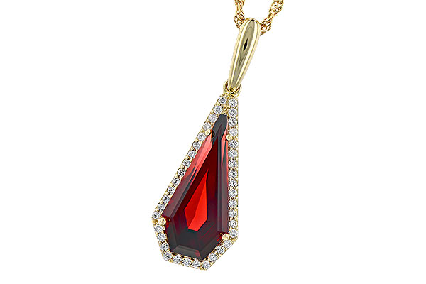 K282-20190: NECK 4.00 GARNET 4.17 TGW