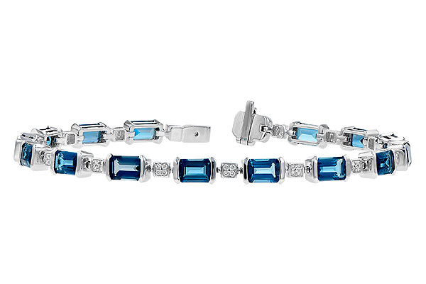 K282-20226: BRACELET 7.90 LONDON BLUE TOPAZ 8.13 TGW