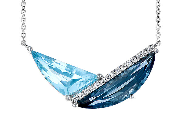 K282-21153: NECK 4.66 BLUE TOPAZ 4.75 TGW (18")