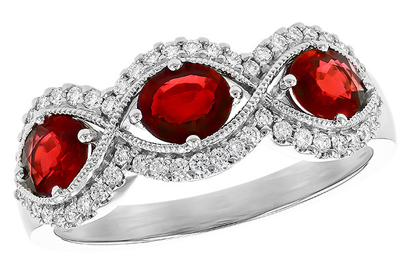 K282-22062: LDS WED RG 1.10 TW RUBY 1.35 TGW (6x4MM RUBY)