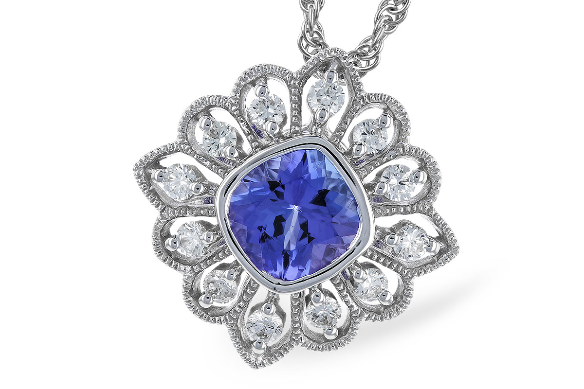 K283-12090: NECK .98 TANZANITE 1.24 TGW (6MM TANZ)